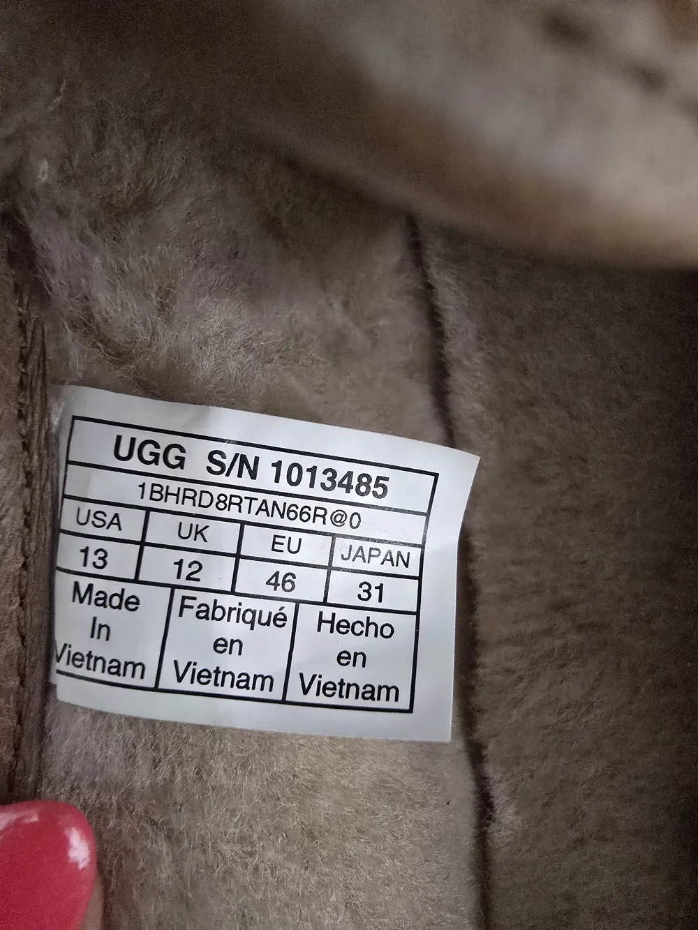 UGG Scuff Slippers Men's Size 13 Chestnut Suede Sheepskin NWOT
